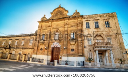 Victoria, Gozo island, Malta: the Church of Our Lady of Pompei
