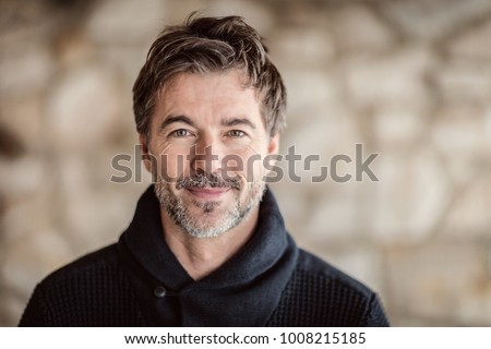 man, 50-59 years, mature men, toothy smile, healthy lifestyle, old, attractive male, smiling, human face, tranquil scene, males, 40-49 years, success, human teeth, happiness, portrait, male beauty, Royalty-Free Stock Photo #1008215185