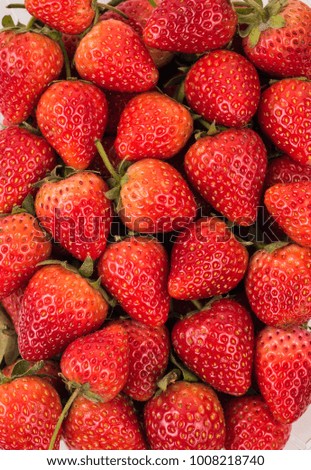 Closeup Strawberry Fruit