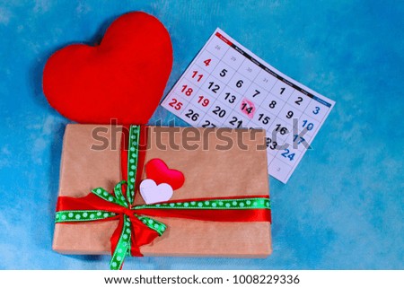 gift, heart, calendar, love,