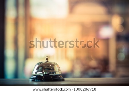 Bell call service vintage Royalty-Free Stock Photo #1008286918