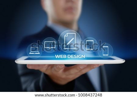 Responsive Web Desing Website Business Internet Technology Concept.