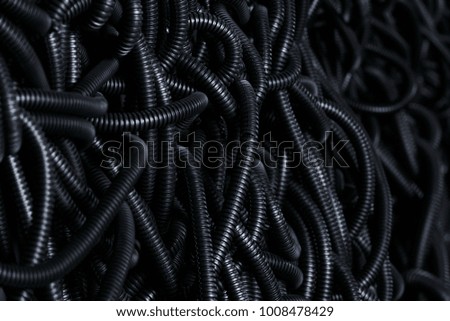 Background style picture of dark spiral wire