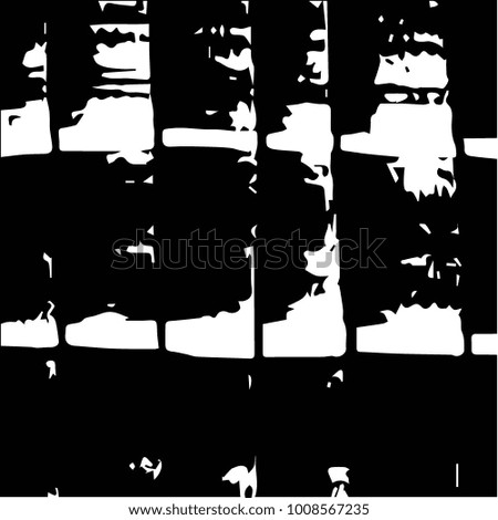 Abstract grunge grid background pattern. Black and white vector line illustration
