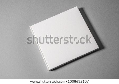 Hardcover book on isolated background. Mock up.