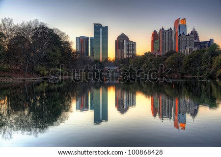 Atlanta Skyline from Piedmont Park