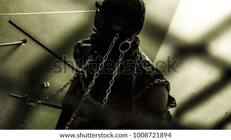 Stalker warrior in chains
