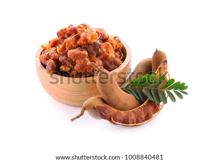 Tamarind isolated on a white background Royalty-Free Stock Photo #1008840481