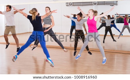 
Intensive training of schoolchildren in the gymnasium