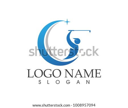 People golf logo design 