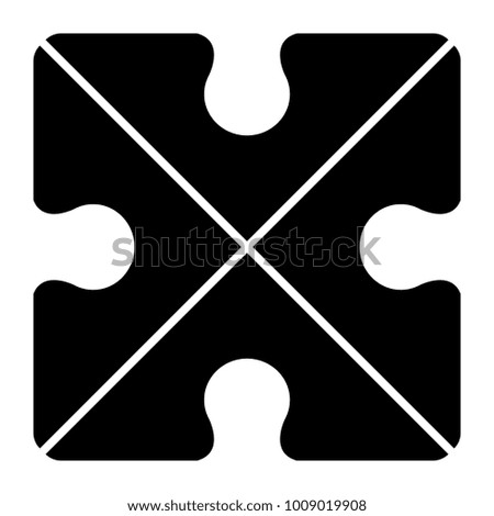 Jigsaw puzzle piece. Teamwork concept image. Vector illustration design