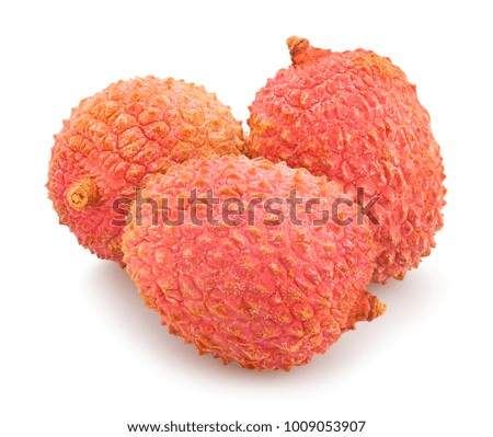lychee path isolated