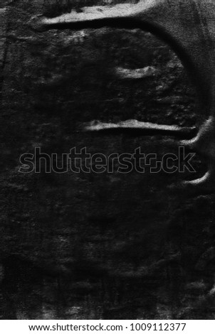 Dark black grey paper background surface creased crumpled texture old torn ripped posters scary grunge 