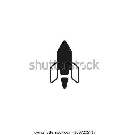 rocket icon. sign design