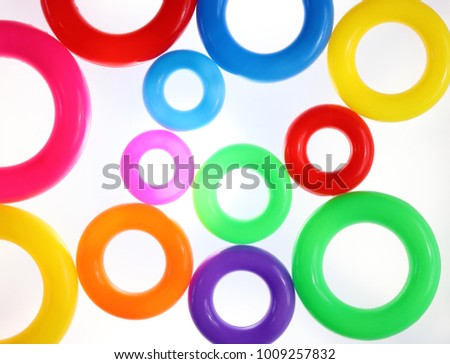Funny circles differently colored
