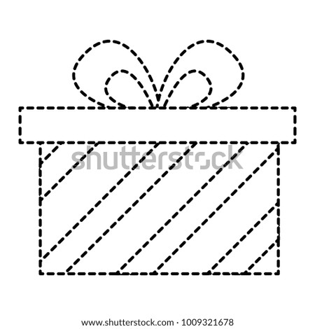 gift box with ribbon bow icon image 