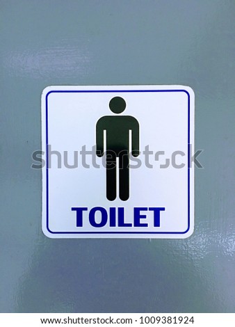 Toilet icon in trendy flat style isolated on gray background