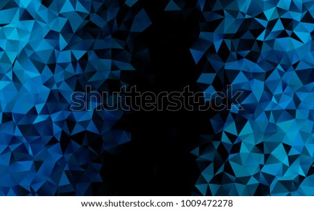 Light BLUE vector triangle mosaic pattern. Glitter abstract illustration with an elegant design. The textured pattern can be used for background.