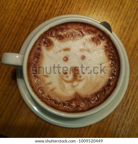 cappuccino cat picture