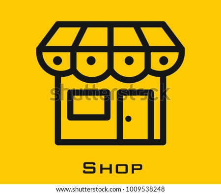 Shop vector icon