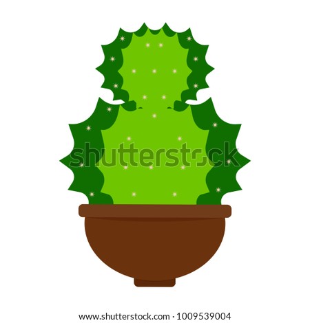 Abstract cute cactus