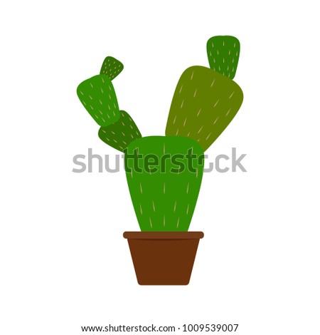 Abstract cute cactus