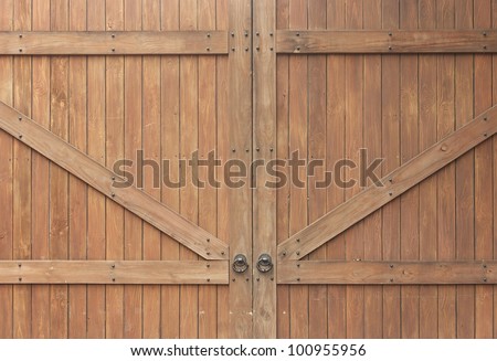 Ancient wooden door  background.