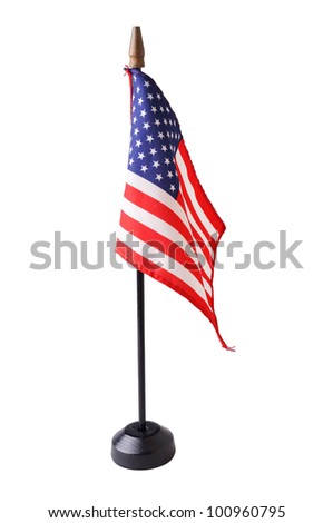 american flag isolated