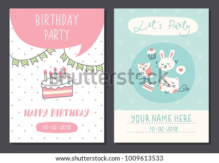 Birthday card templates