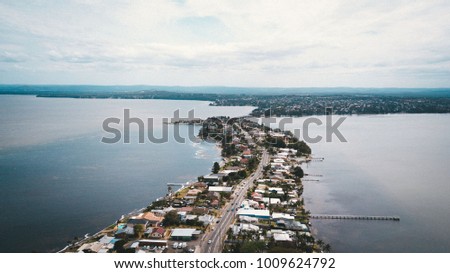 Aerial shot of Toukley NSW Australia