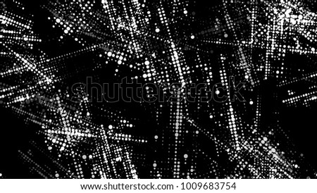 Grainy Black and White Distress Grunge Brush Texture. Vintage Dirty Dotted Seamless Pattern. Scatter Style Texture. Noise Fashion Print Design Background.