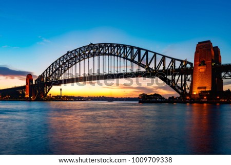 The city skyline of Sydney, Australia