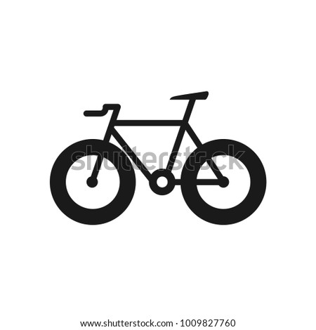 Fixed gear bicycle Vector. Isolate on white background.