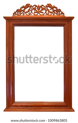 Picture frame isolated on white background. This has clipping path.