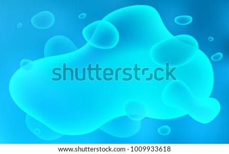 Light BLUE vector background with bubble shapes. Geometric illustration in memphis style with gradient.  A completely new memphis design for your business.