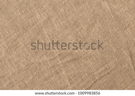 Texture brown canvas fabric as background