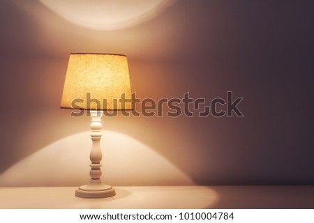 old table lamp. picture with place for your text