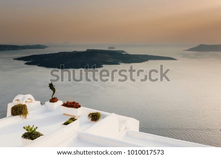Beautiful view on Santorini Island, Greece