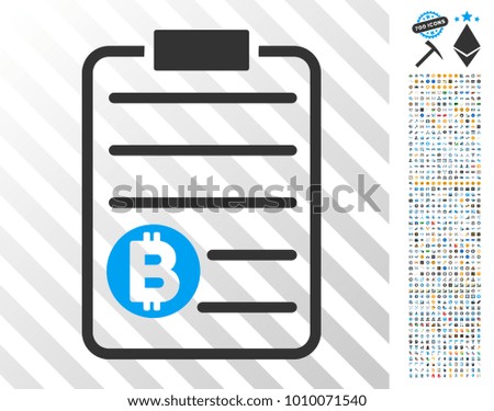 Bitcoin Price List icon with 7 hundred bonus bitcoin mining and blockchain clip art. Vector illustration style is flat iconic symbols designed for crypto currency software.