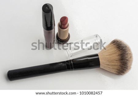 Lip gloss and makeup Brush Photo Studio