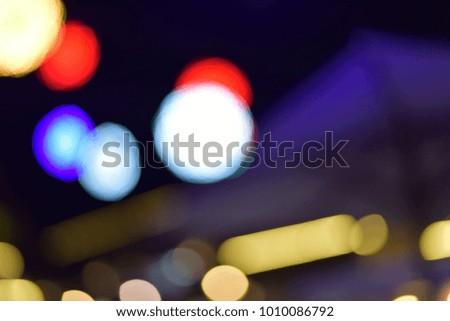 Abstract And Background With Light In The Night.
