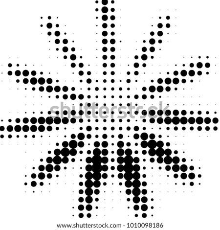 Spotted black and white grunge vector line background. Abstract halftone illustration background. Grunge grid polka dot background pattern
