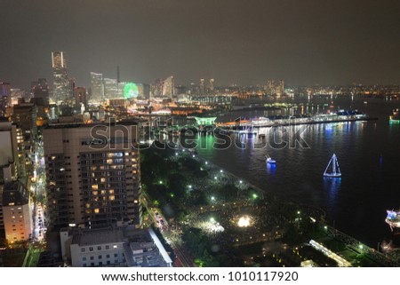 Yokohama night view, Kanagawa, Japan