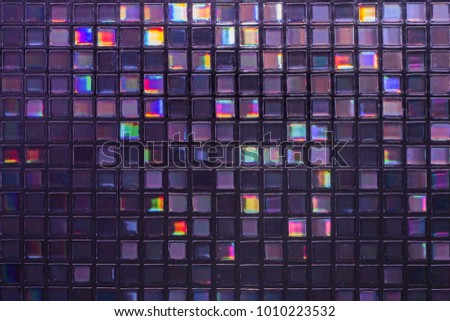 shiny prismatic grid background in purple