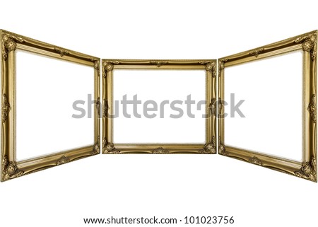 gold frame.