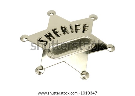 Isolated Sheriff Badge