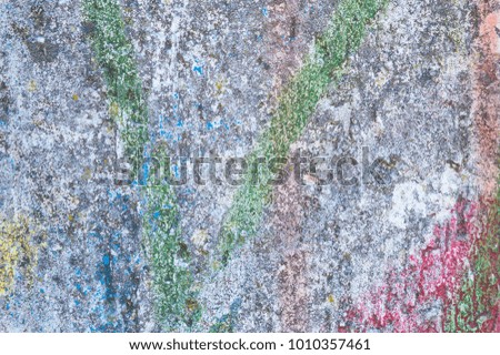 Photo of colorful vintage wall background. Close up