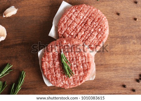 burger cutlet from beef