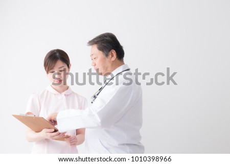 asian doctor and nurse