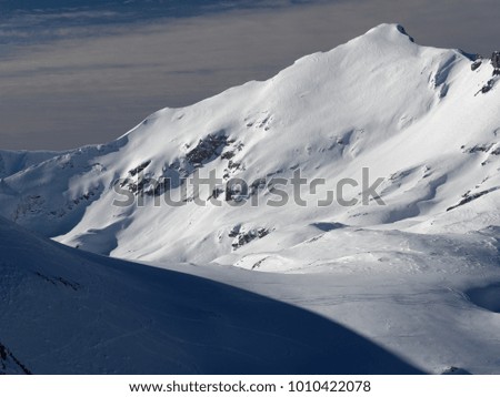 austrian mountain and winter landscape - arlberg